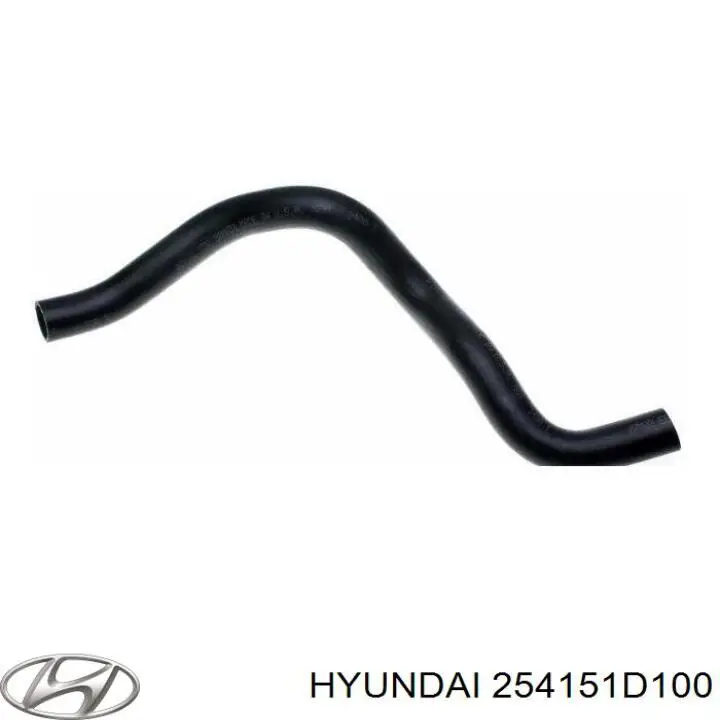 Шланг (патрубок) радиатора охлаждения нижний Hyundai/Kia 254151D100