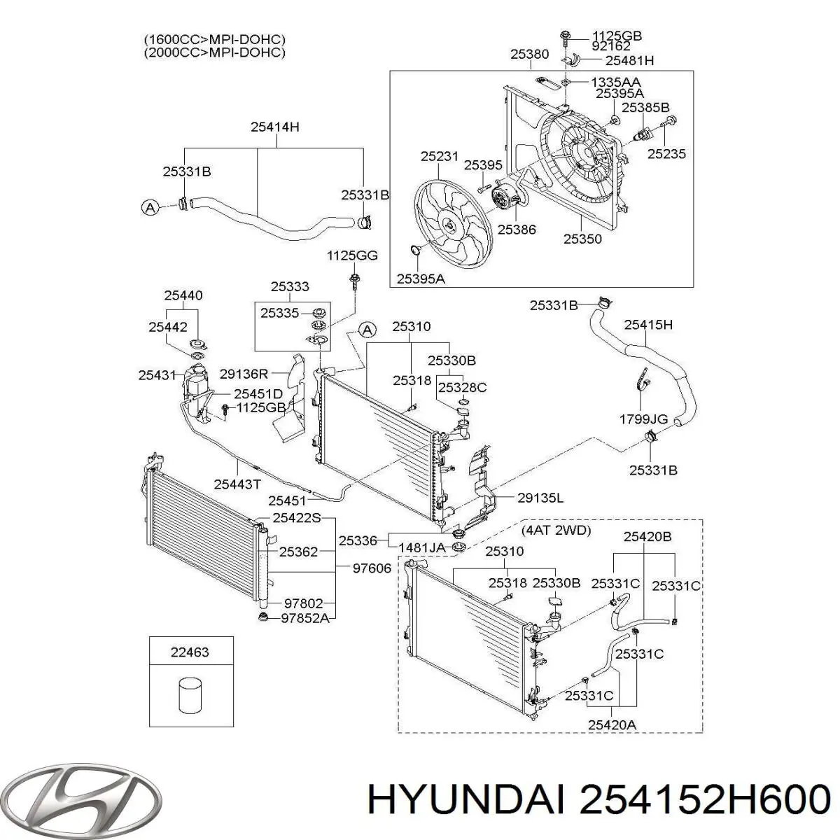 Шланг радиатора, нижний Hyundai/Kia 254152H600 цена, от 7.96 USD