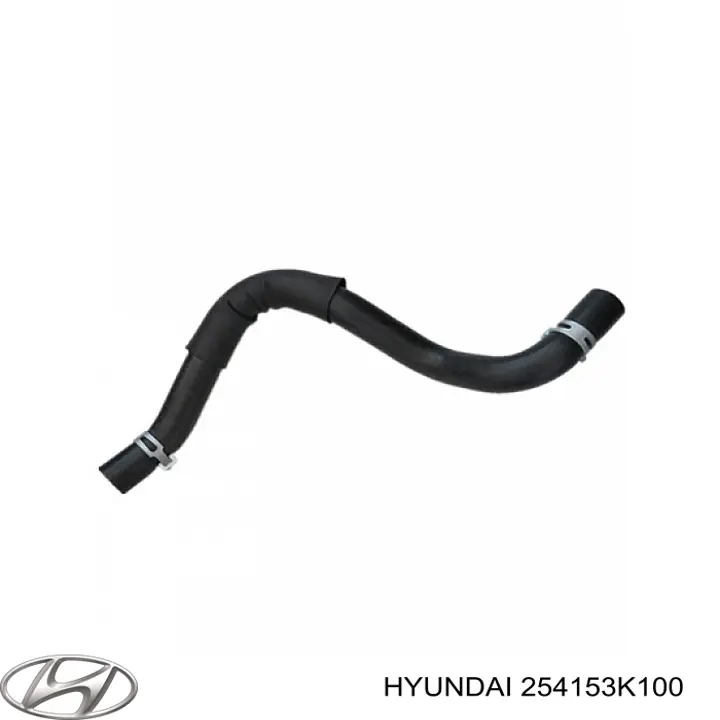 254153K100 Hyundai/Kia mangueira (cano derivado inferior do radiador de esfriamento)