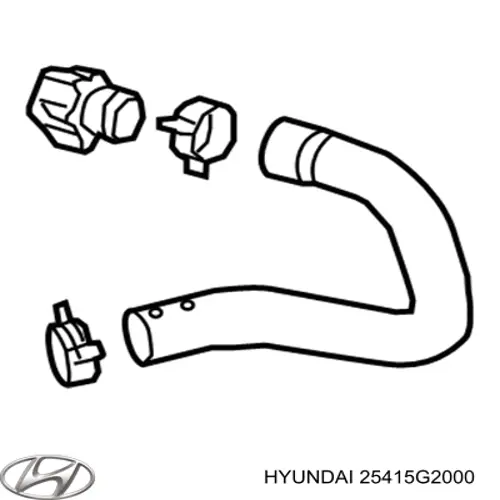 Шланг радиатора, нижний Hyundai/Kia 25415G2000 цена, от 39.33 USD