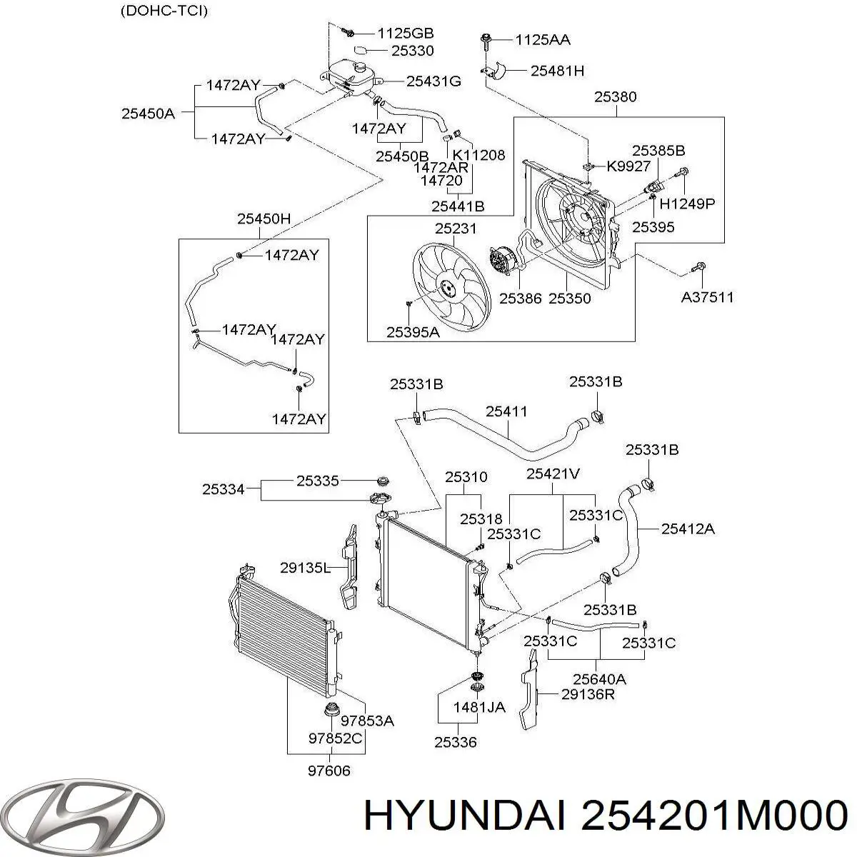 254201M000 Hyundai/Kia 