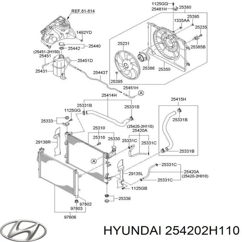  Hyundai/Kia 254202H110 цена, от 12.67 USD