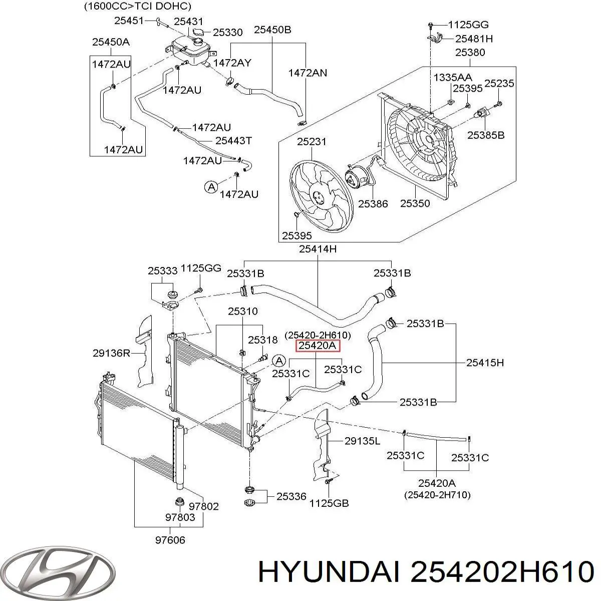 254202H610 Hyundai/Kia 