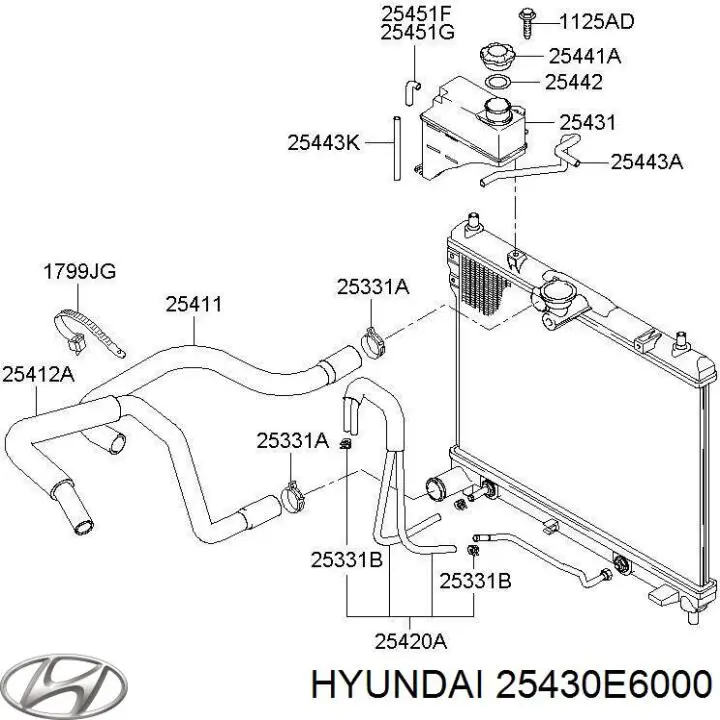  25430E6000 Hyundai/Kia
