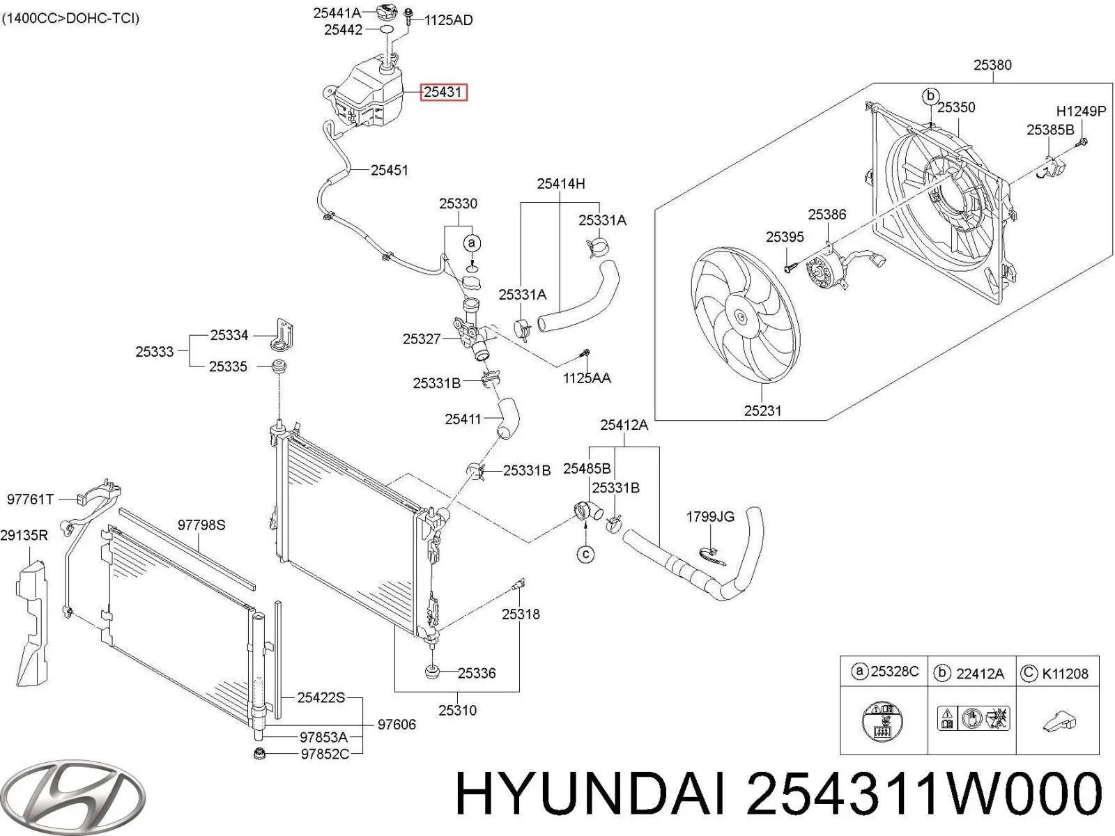  254311W000 Hyundai/Kia