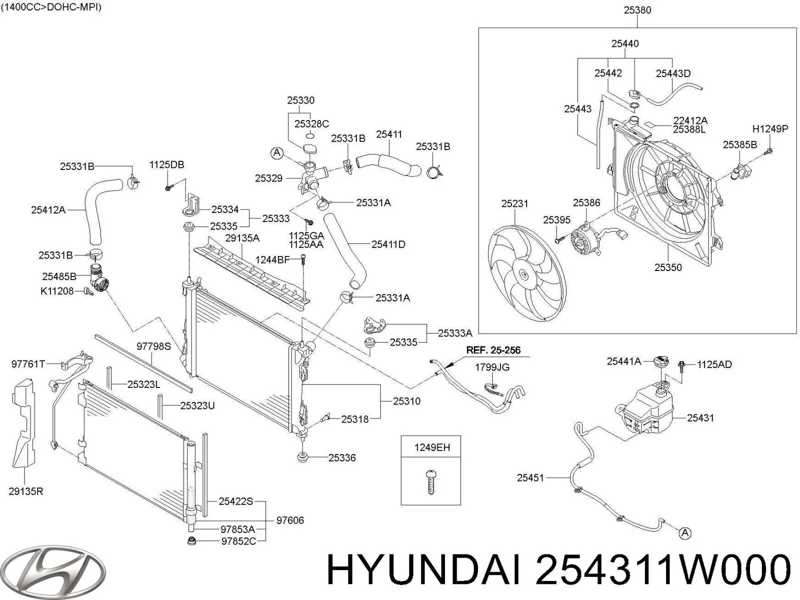 Бачок системы охлаждения двигателя расширительный Hyundai/Kia 254311W000 цена, от 73.66 USD