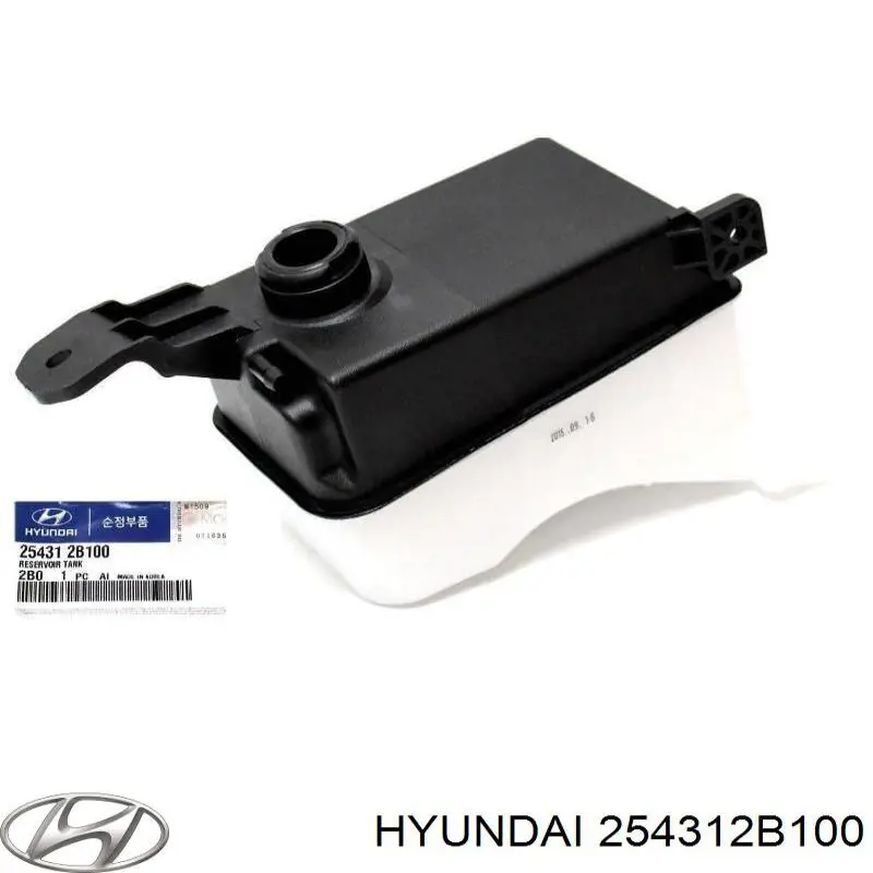Бачок системы охлаждения двигателя расширительный Hyundai/Kia 254312B100 цена, от 6.36 USD