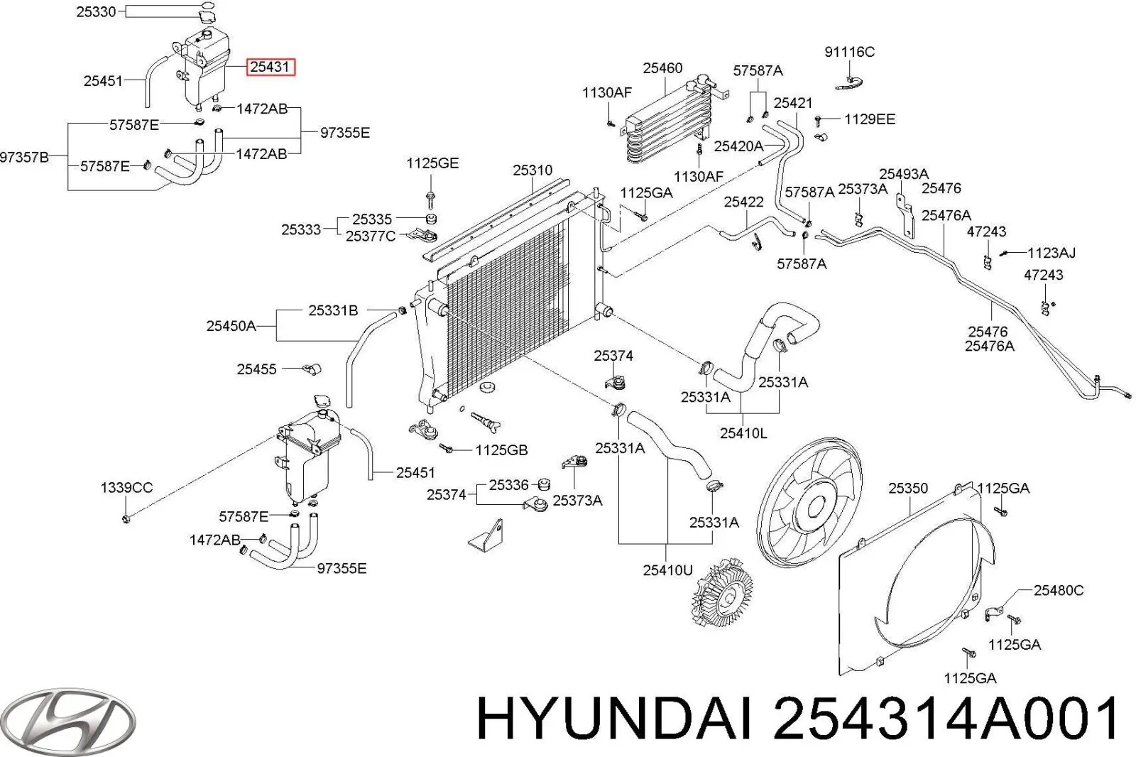 254314A001 Hyundai/Kia 