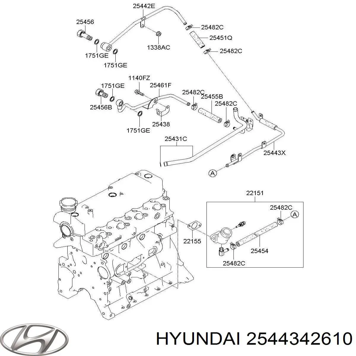  2544342610 Hyundai/Kia