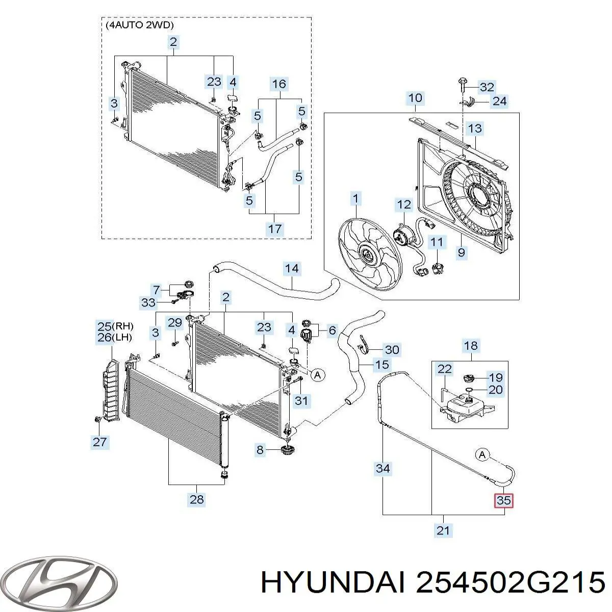 254502G215 Hyundai/Kia 