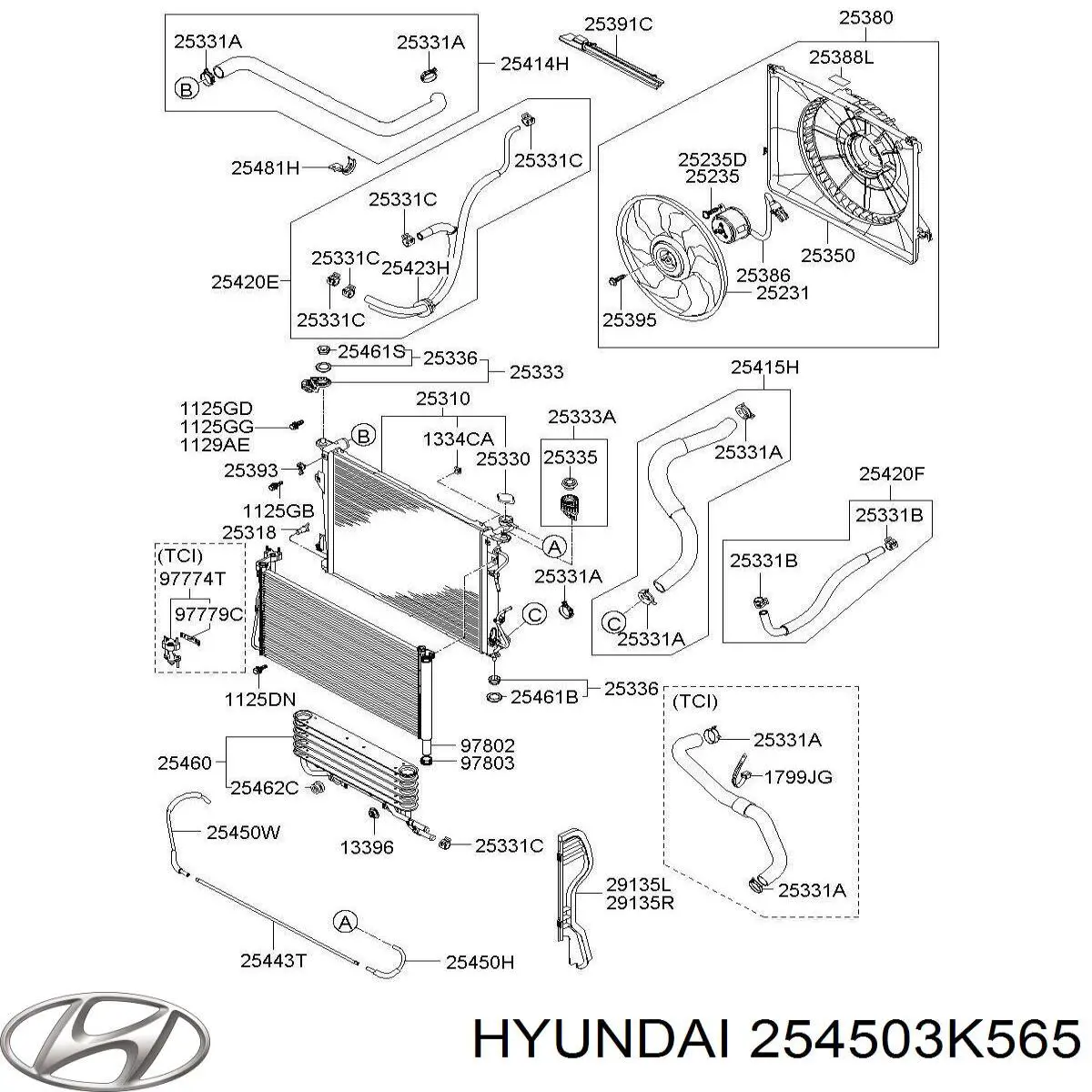  254503K565 Hyundai/Kia