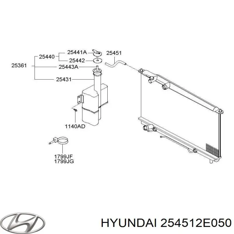  Hyundai/Kia 254512E050 цена, от 1.27 USD