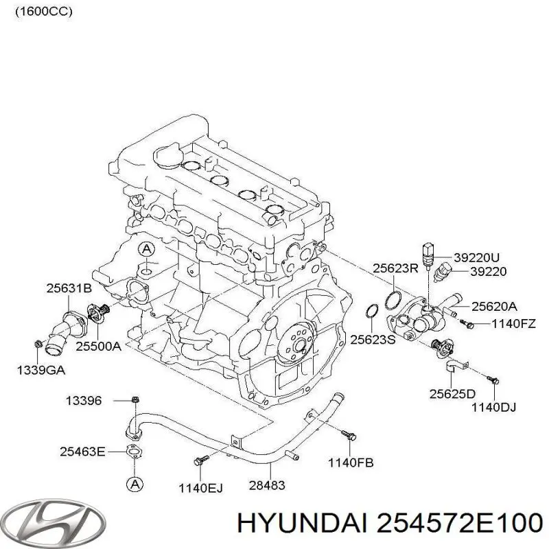  254572E100 Hyundai/Kia