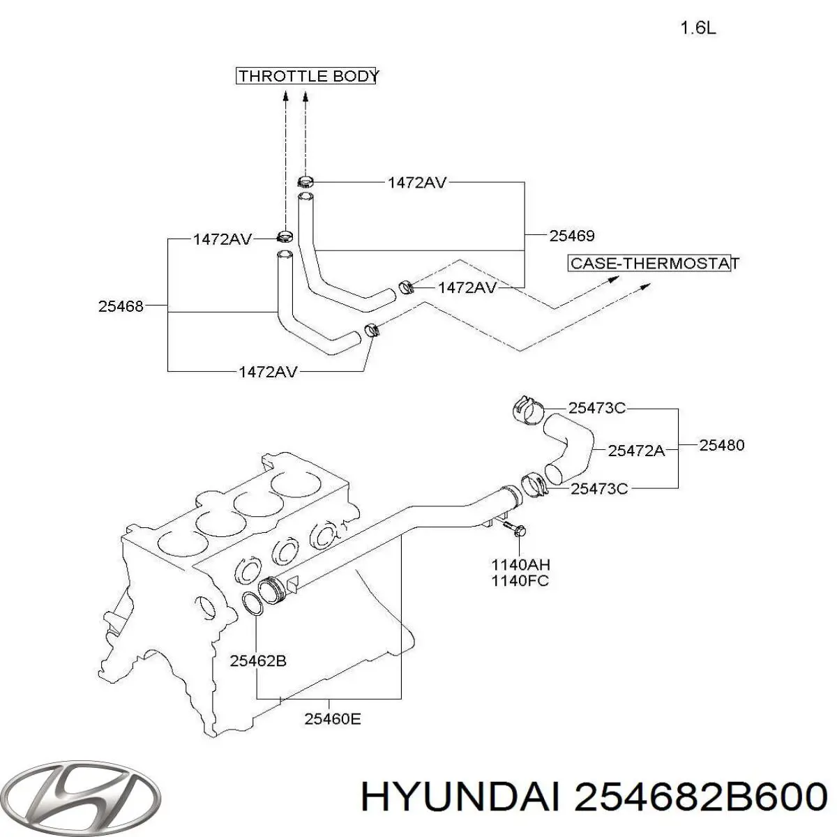 Купить 254682B600 Hyundai/Kia 