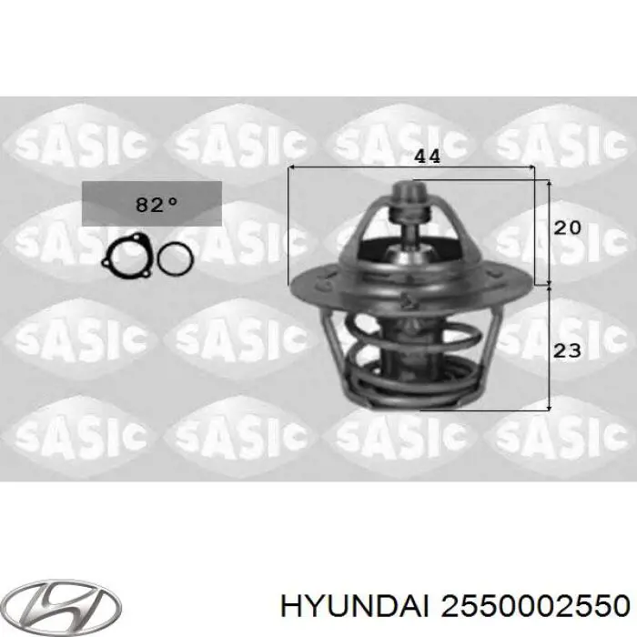 Купить 2550002550 Hyundai/Kia Автомобильный термостат