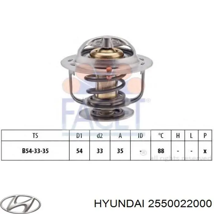 Термостат 2550022000 Hyundai/Kia