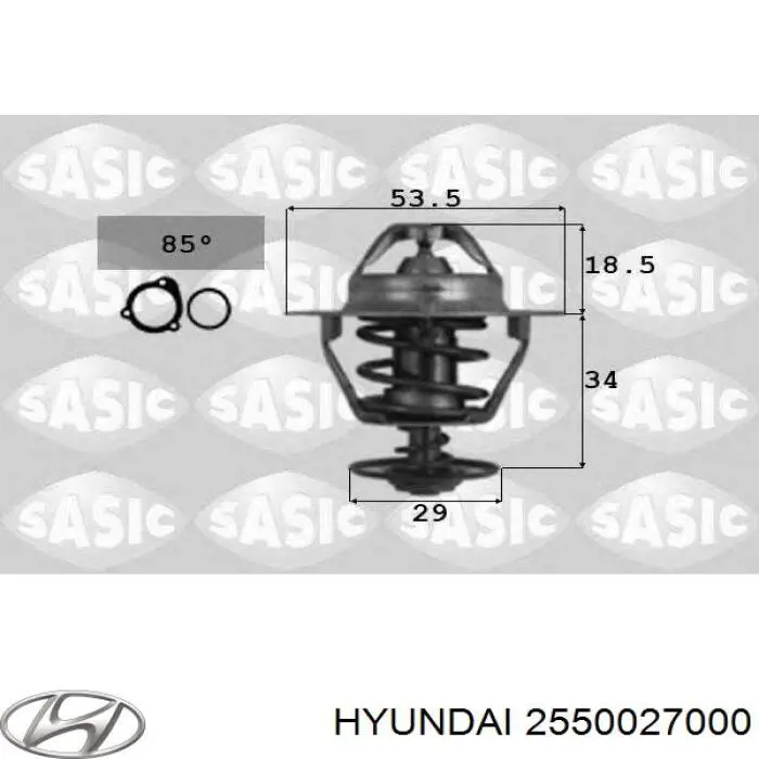 Термостат 2550027000 Hyundai/Kia