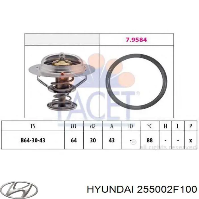  255002F100 Hyundai/Kia