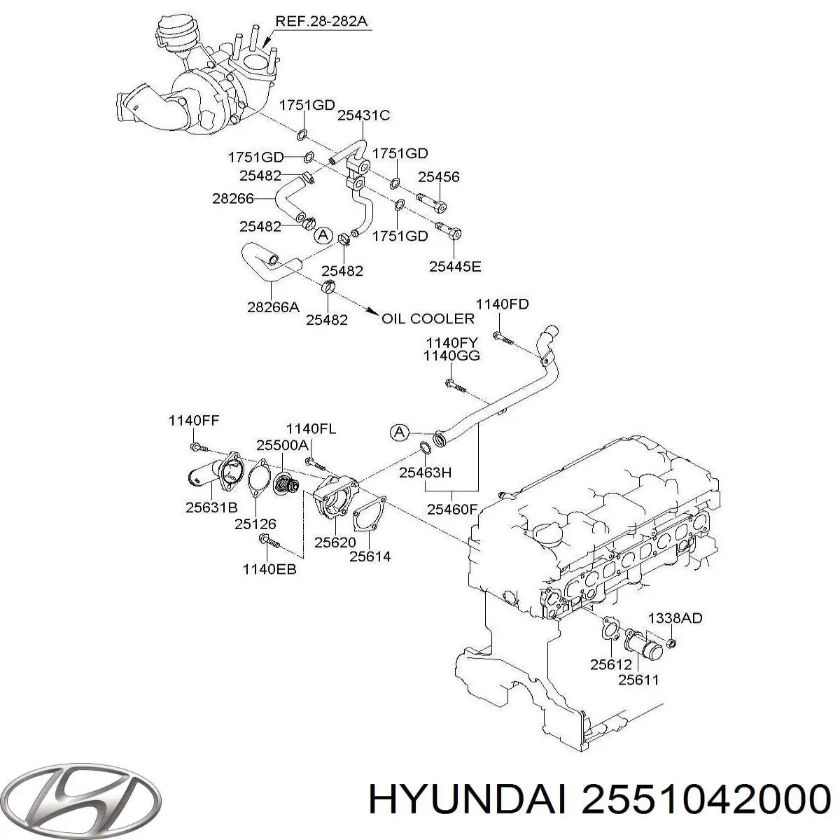Термостат 2551042000 Hyundai/Kia