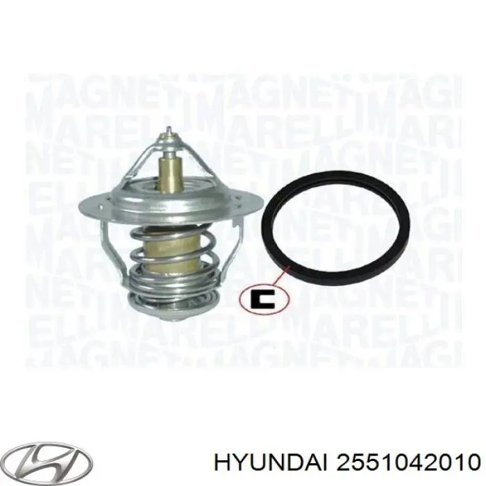 Купить 2551042010 Hyundai/Kia Автомобильный термостат