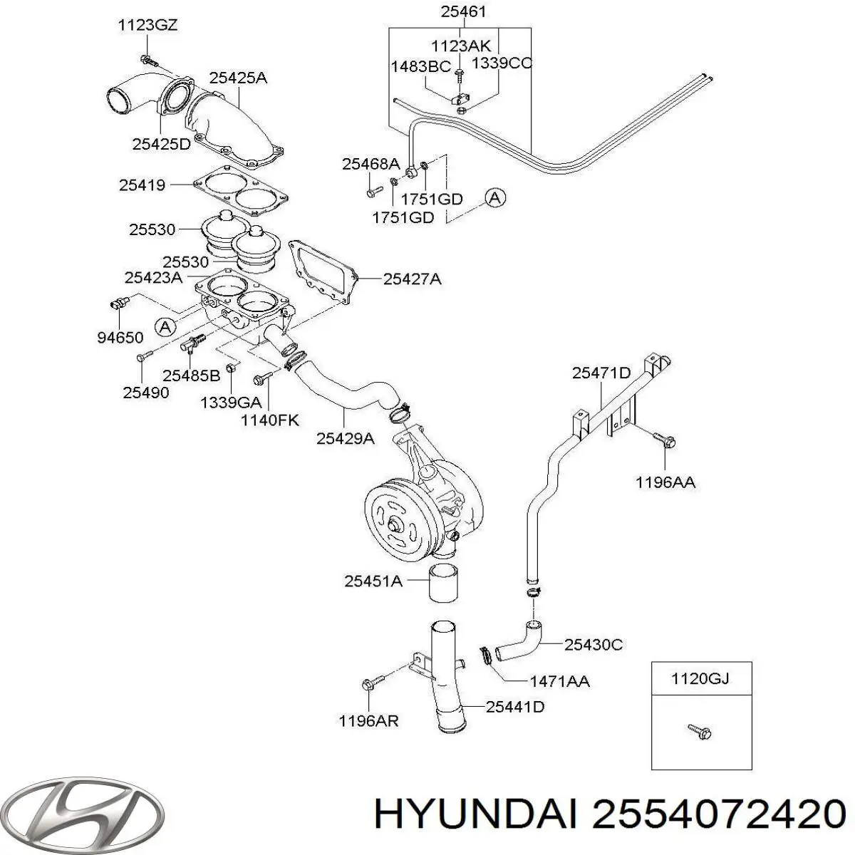 Купить 2554072420 Hyundai/Kia 