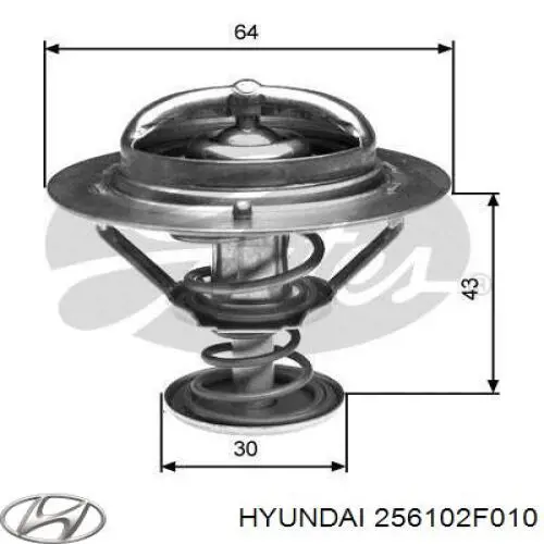 256102F010 Hyundai/Kia корпус термостата