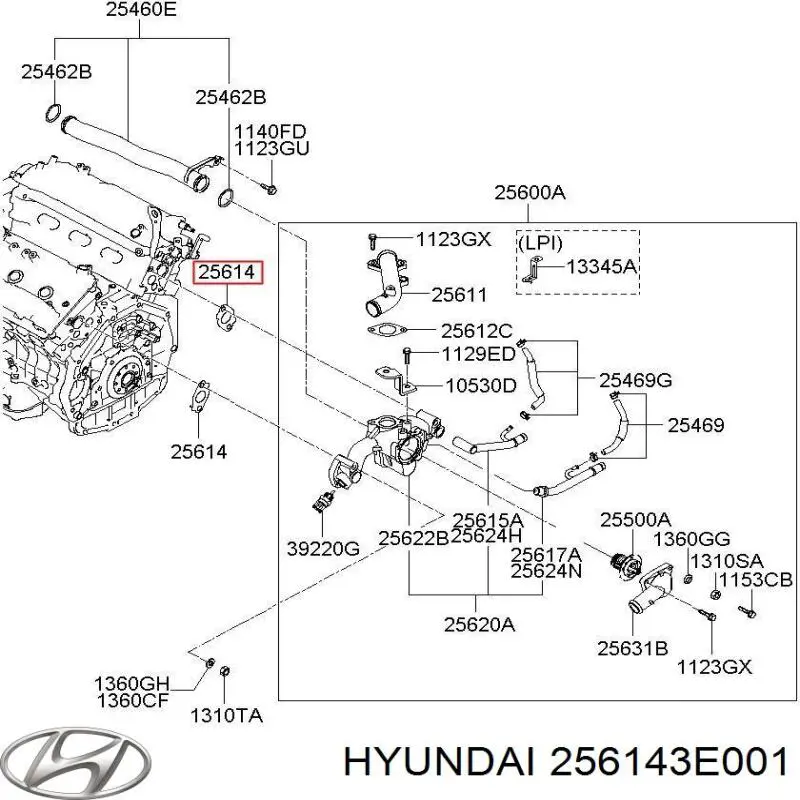 256143E001 Hyundai/Kia 