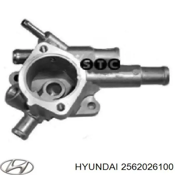 Корпус термостата на Hyundai Getz 