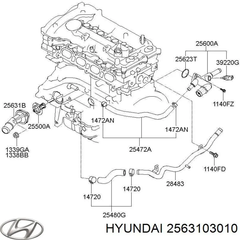  2563103010 Hyundai/Kia