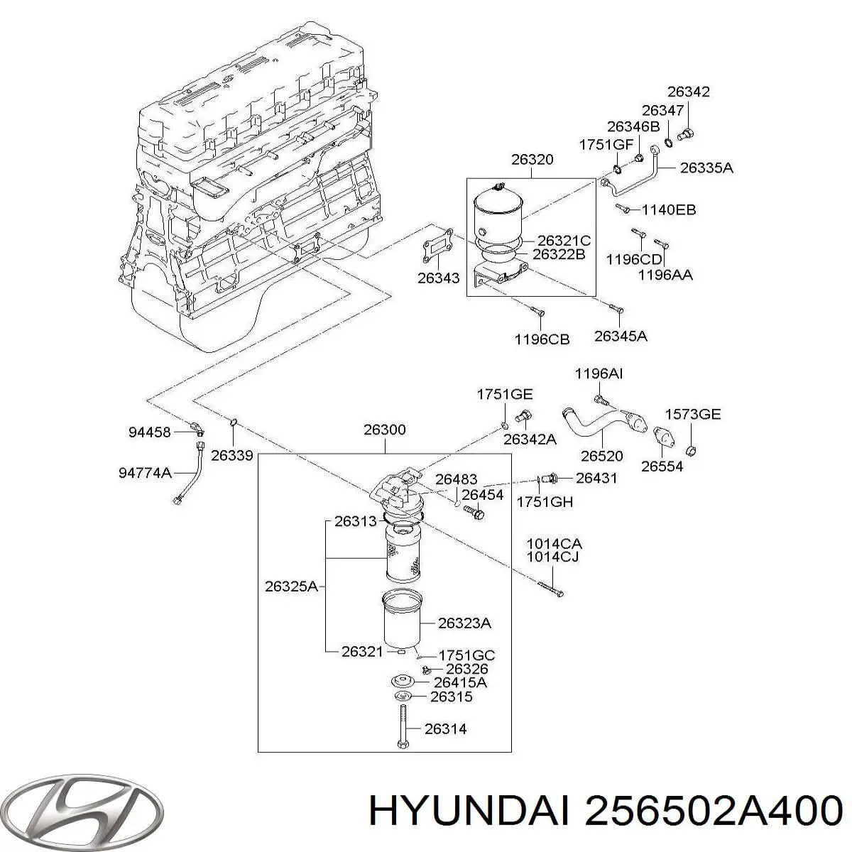 Купить 256502A410 Hyundai/Kia 