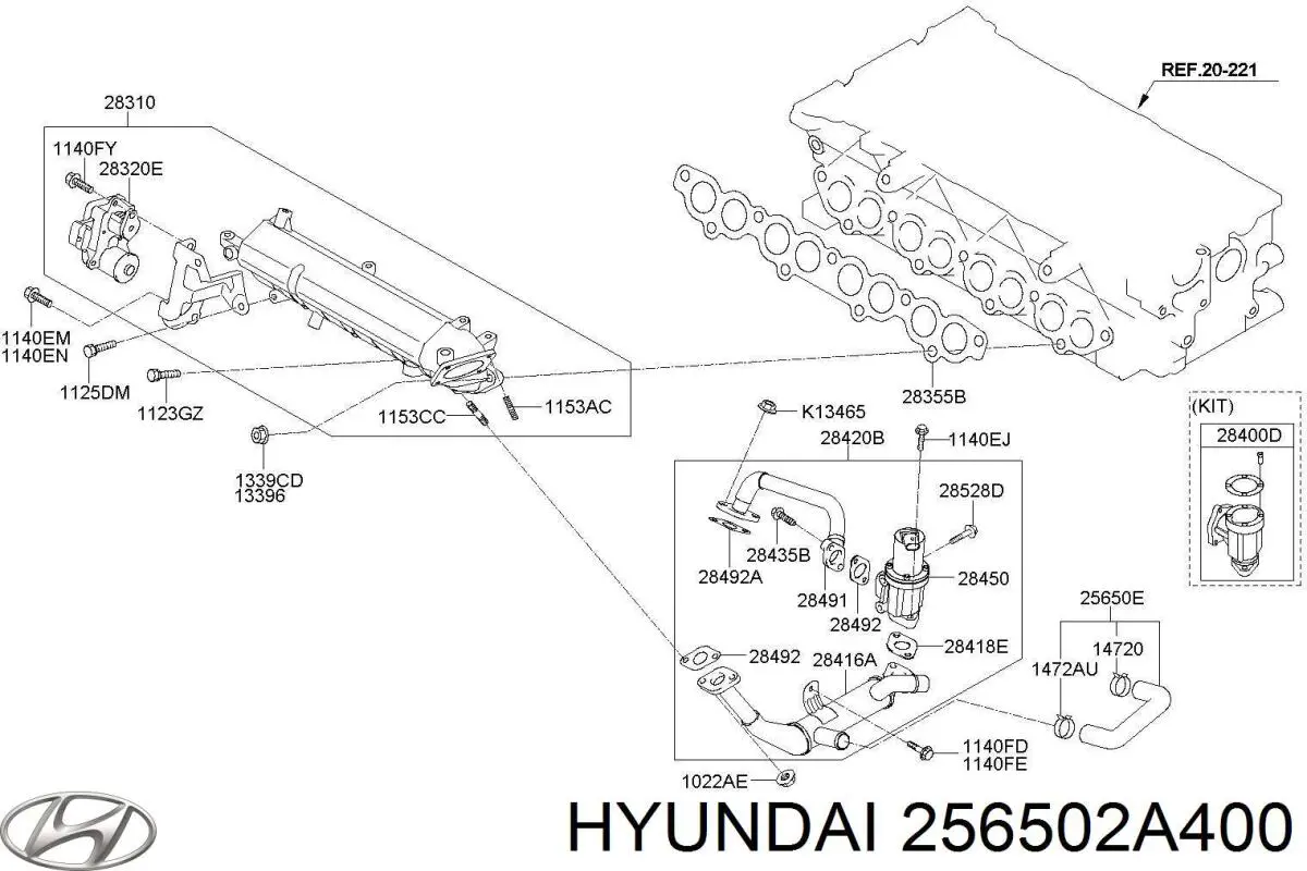  256502A400 Hyundai/Kia