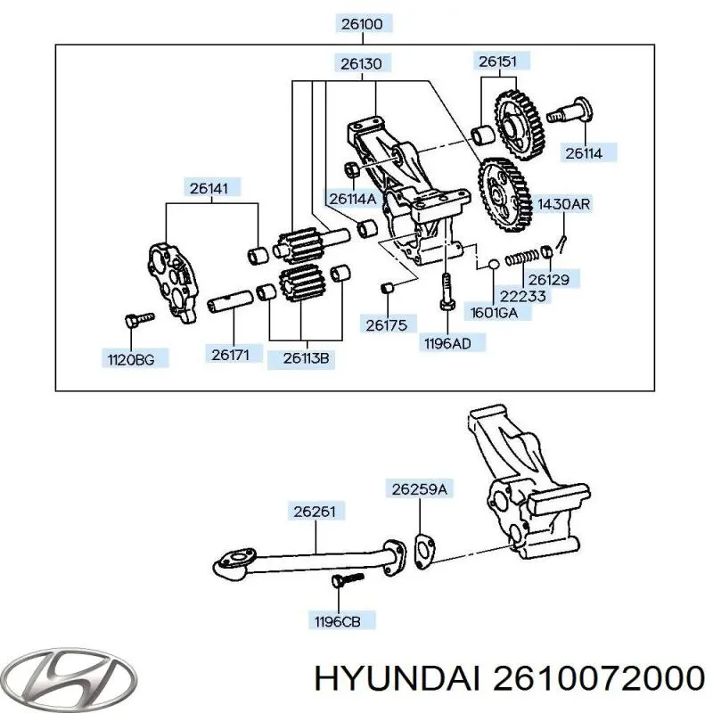 2610072000 Hyundai/Kia 