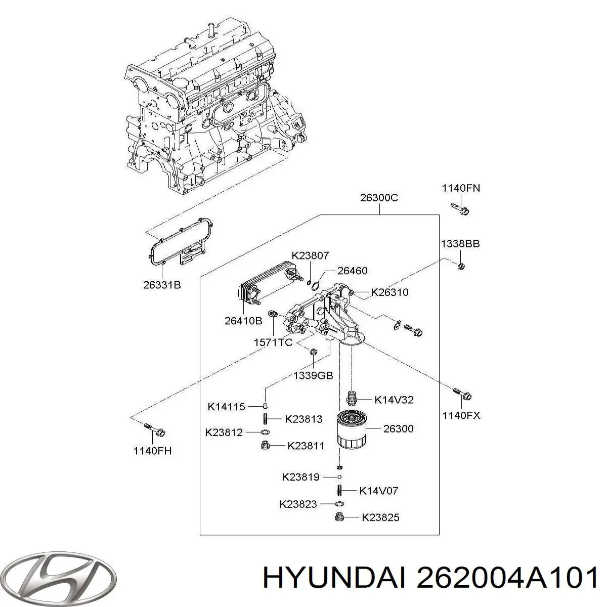 Маслоприемник (маслоулавливатель) Hyundai/Kia 262004A101 цена, от 36.37 USD