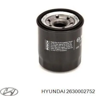 Filtro de óleo Hyundai/Kia 2630002752 preço, a partir de 7,54 USD
