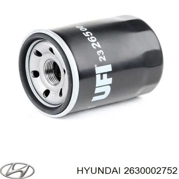 Filtro de óleo 2630002752 Hyundai/Kia