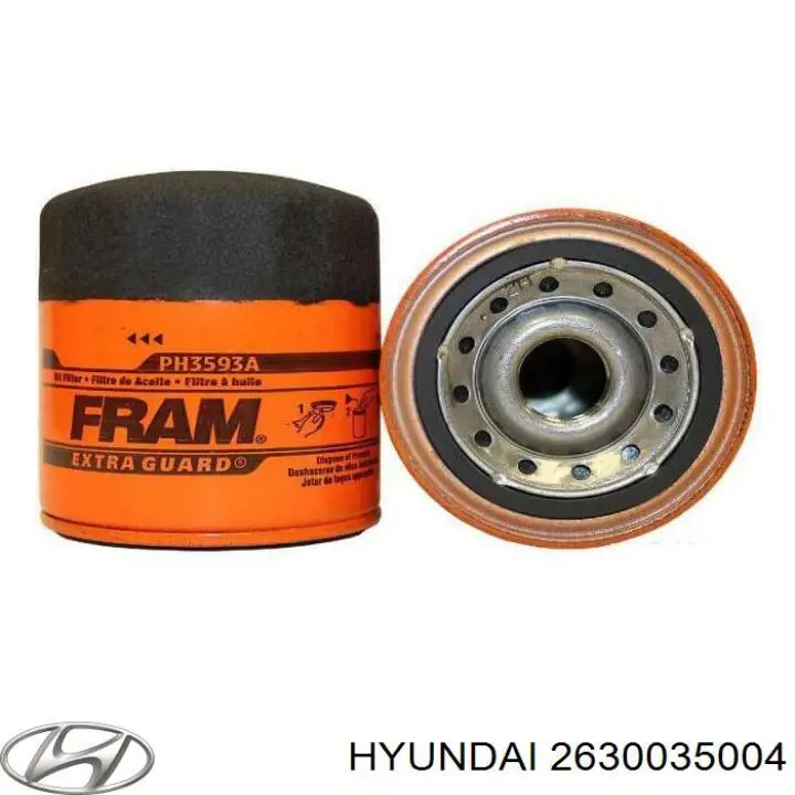 Масляный фильтр 2630035004 Hyundai/Kia