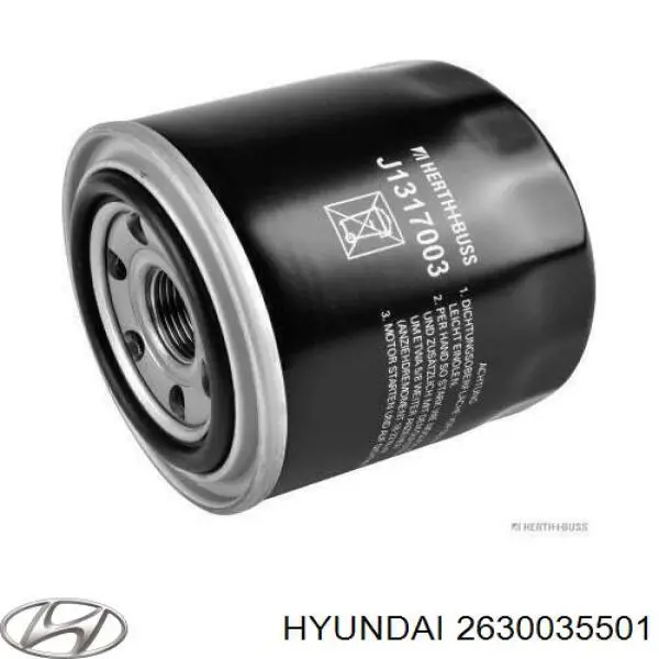 2630035501 Hyundai/Kia масляный фильтр