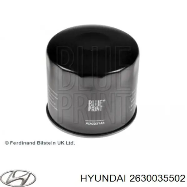 Масляный фильтр 2630035502 Hyundai/Kia