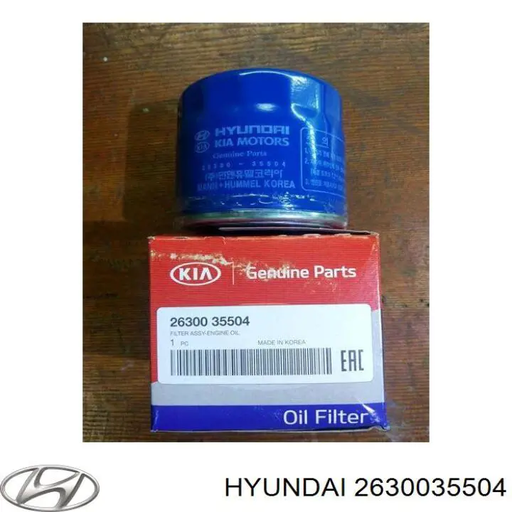 Масляный фильтр 2630035504 Hyundai/Kia