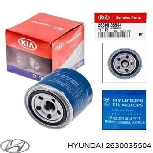 2630035504 Hyundai/Kia Масляный фильтр двигателя