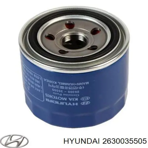 Filtro de óleo 2630035505 Hyundai/Kia