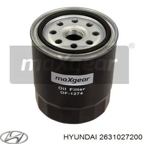 2631027200 Hyundai/Kia Масляный фильтр двигателя