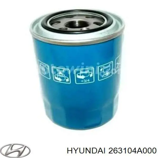 263104A000 HYUNDAI Filtro de aceite original y equivalente
