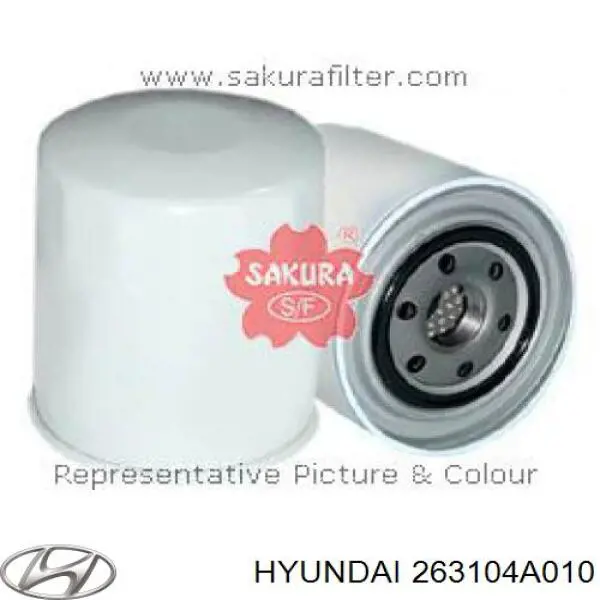 Купить 263104A010 Hyundai/Kia Фильтр центробежный очистки масла