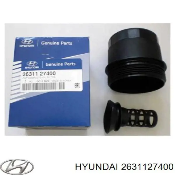 2631127400 HYUNDAI Tapa de filtro de aceite original y equivalente