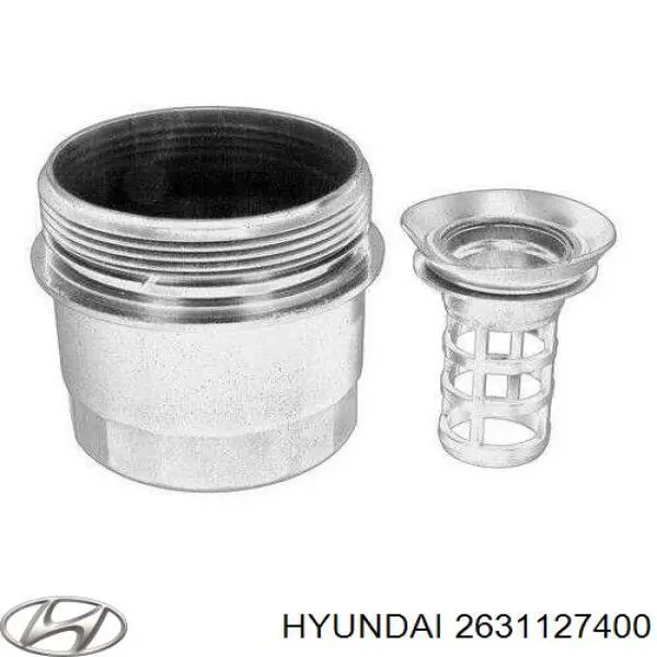 Крышка масляного фильтра на Hyundai Tucson JM