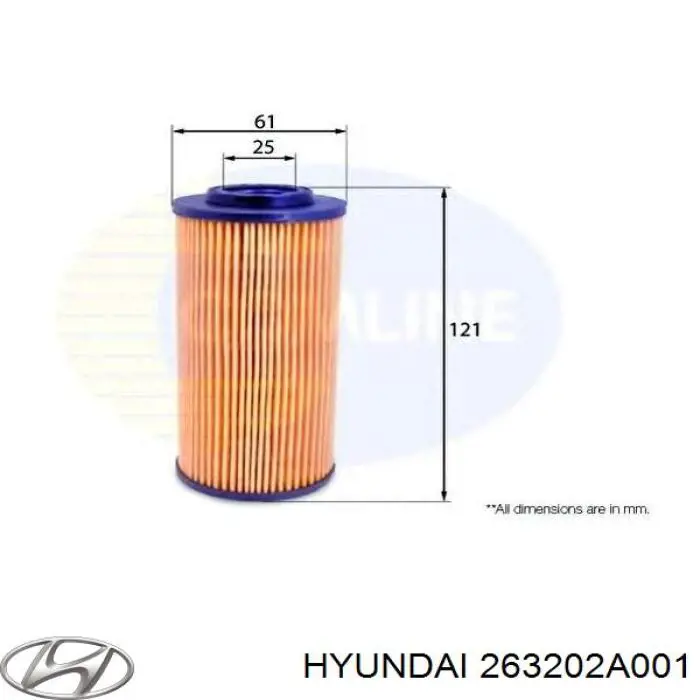 Фильтр очистки масла центробежный Hyundai/Kia 263202A001 цена, от 5.69 USD