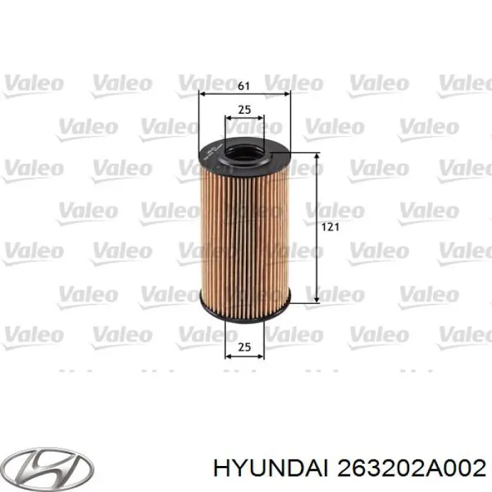 263202A002 Hyundai/Kia Масляный фильтр двигателя