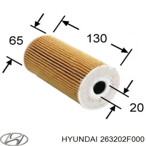 263202F000 Hyundai/Kia Масляный фильтр двигателя