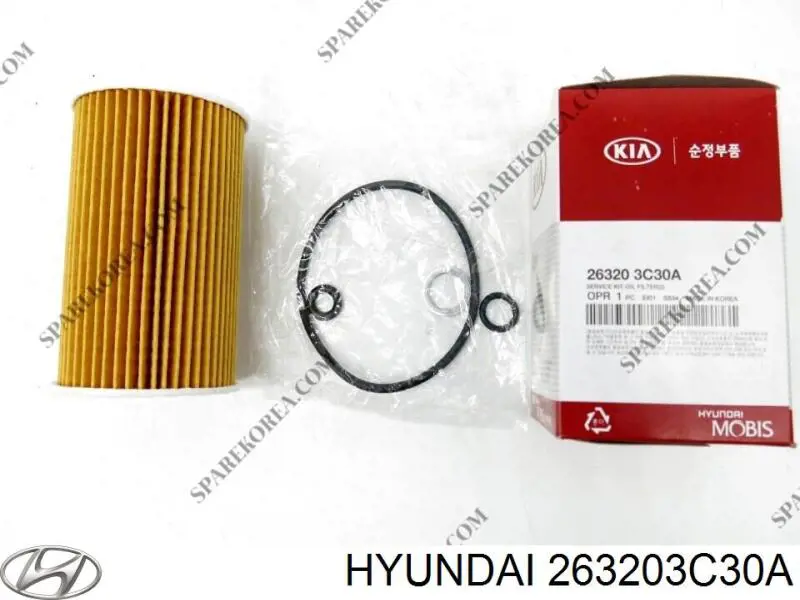 Масляный фильтр 263203C30A Hyundai/Kia